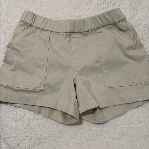 Lee Elastic Waist Shorts Off White Elastic Waist & stretch. size 16 - Picture 1 of 9